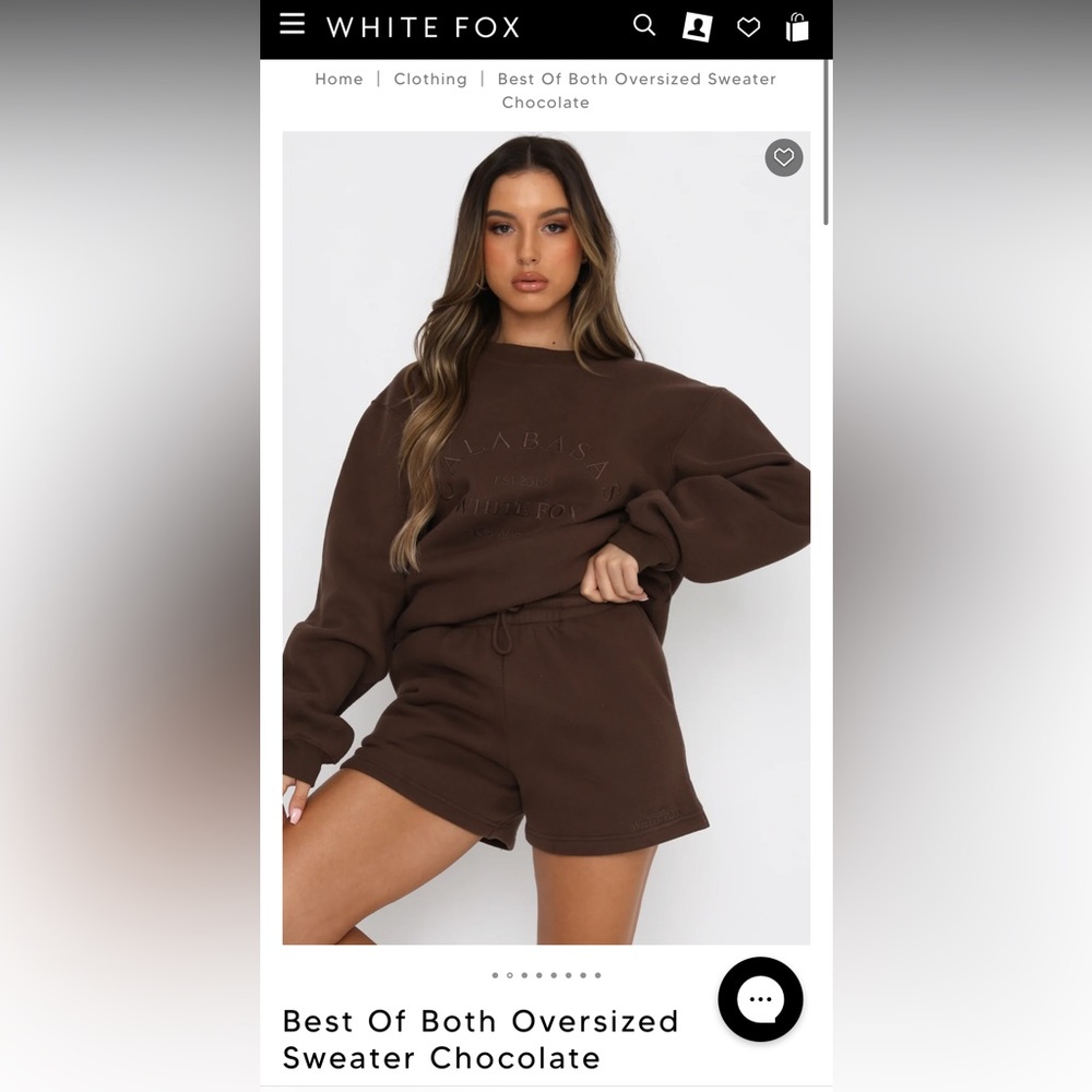 White Fox Boutique Lounge Set